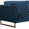 Armen Living Lenox Blue Velvet Modern Sofa with Brass Legs LCLN3BLU - alternate 2